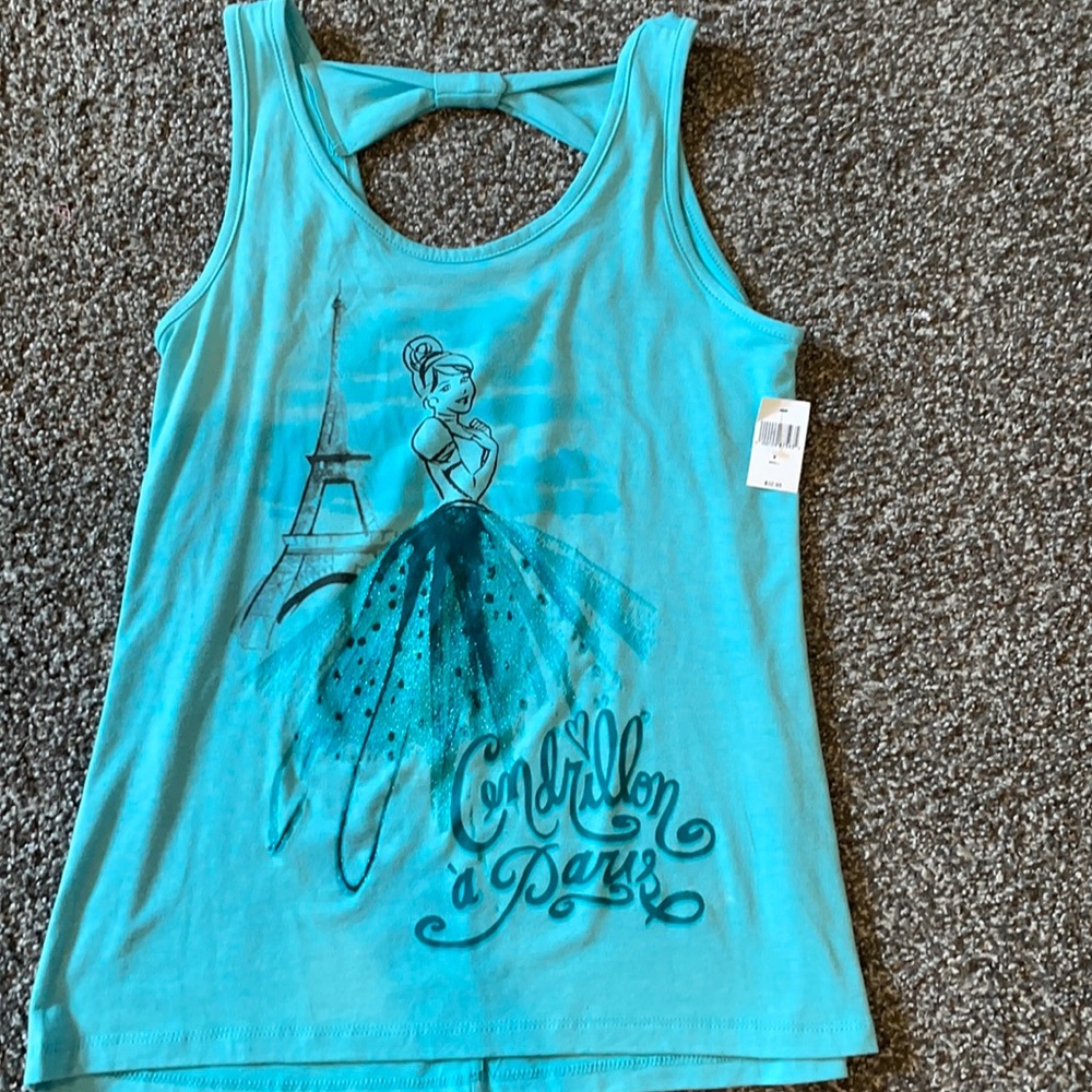 Disney Cinderella bow back tank top
